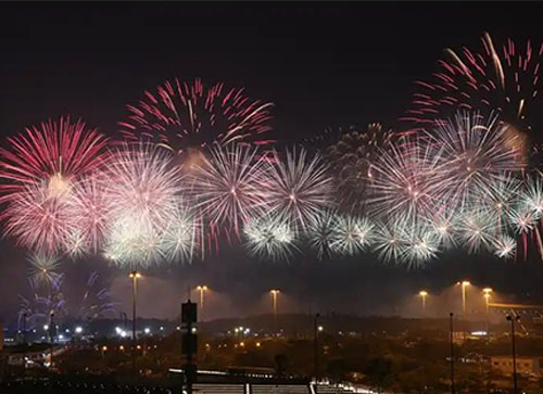 泽普县焰火晚会